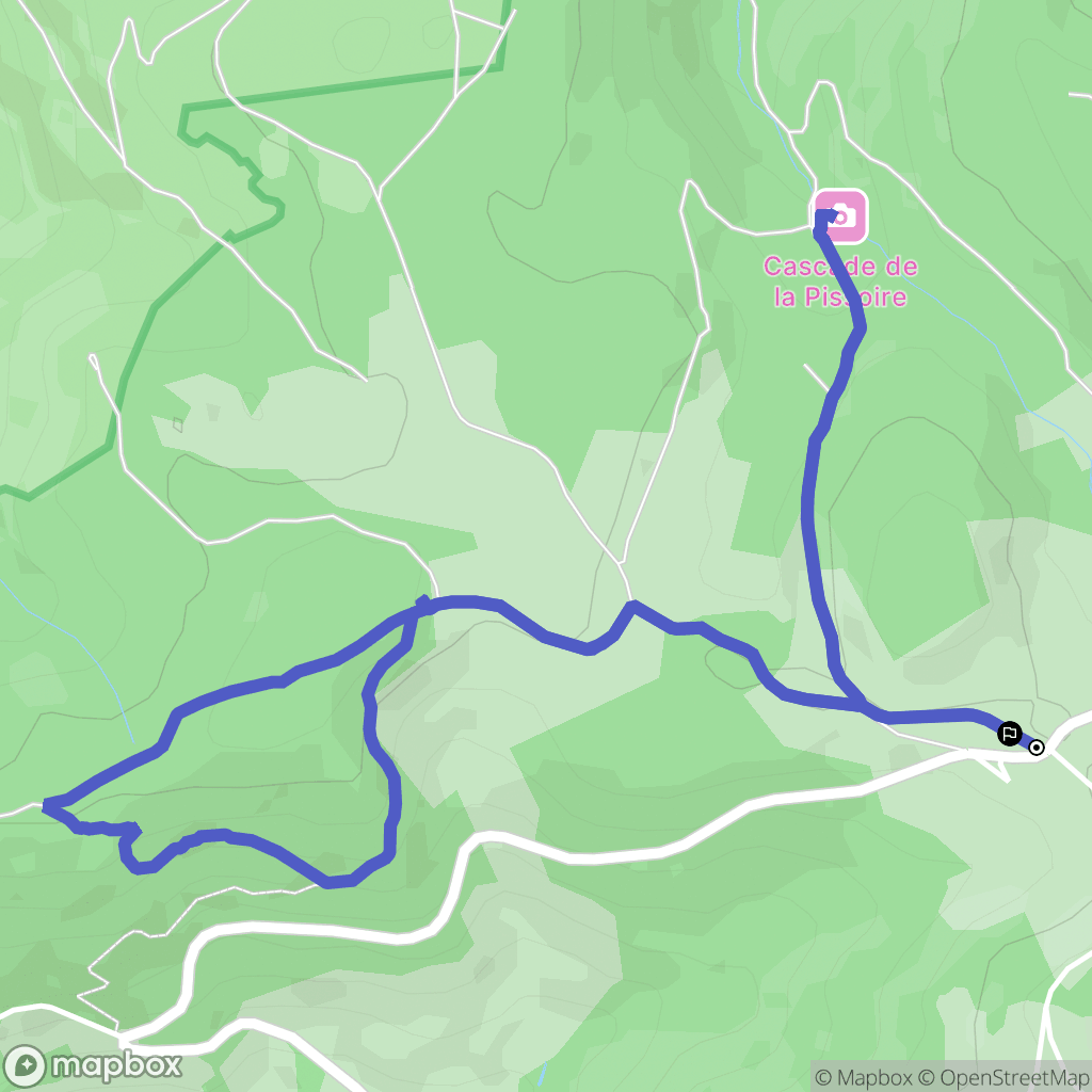 Vagney : carte du parcours de randonnée - France