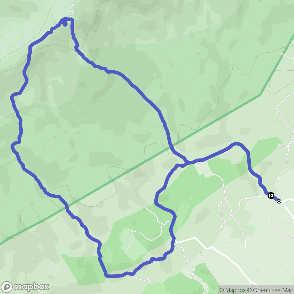Cases-de-Pène : carte du parcours de randonnée - France