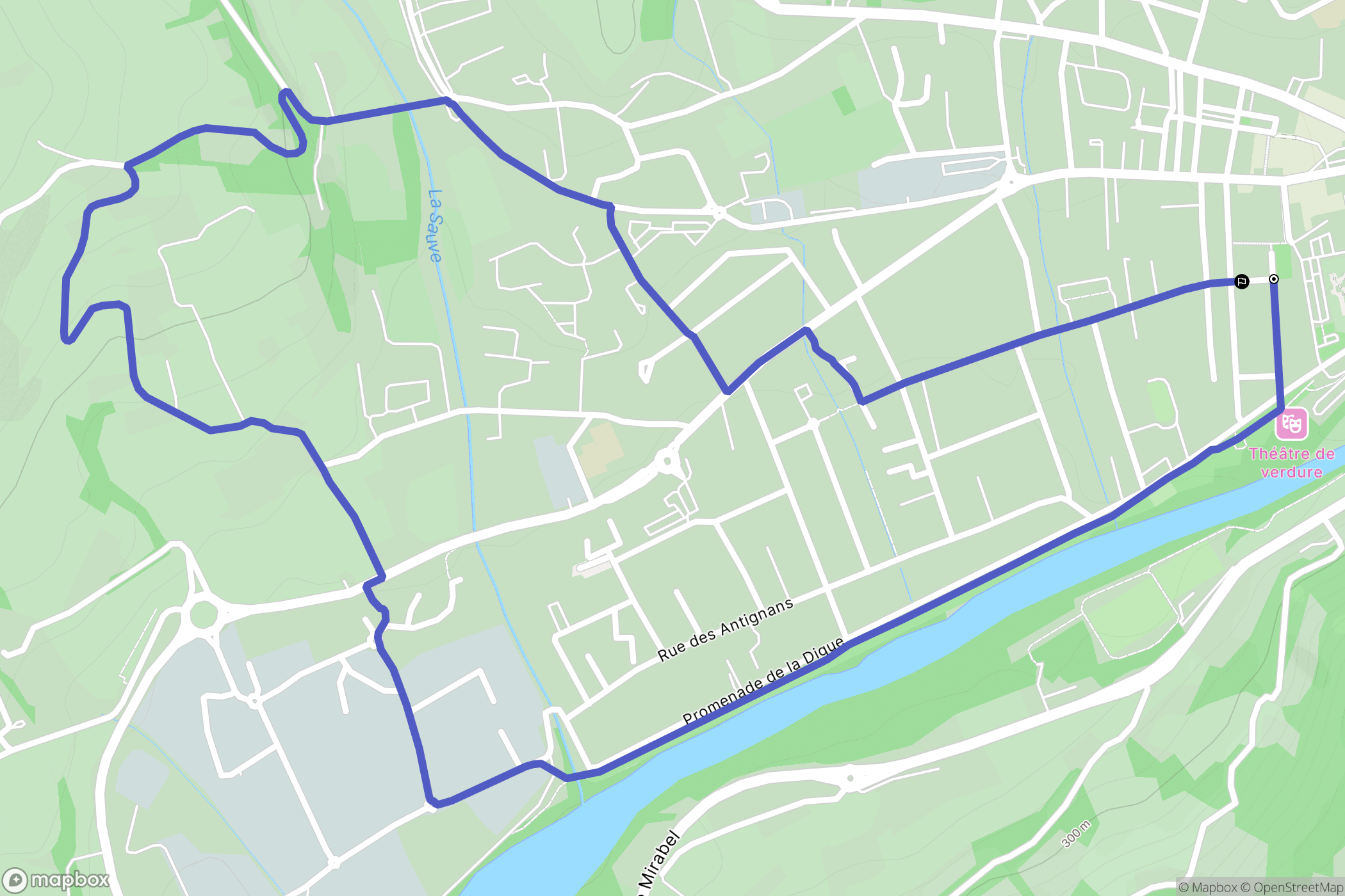 Nyons : carte du parcours de randonnée - France