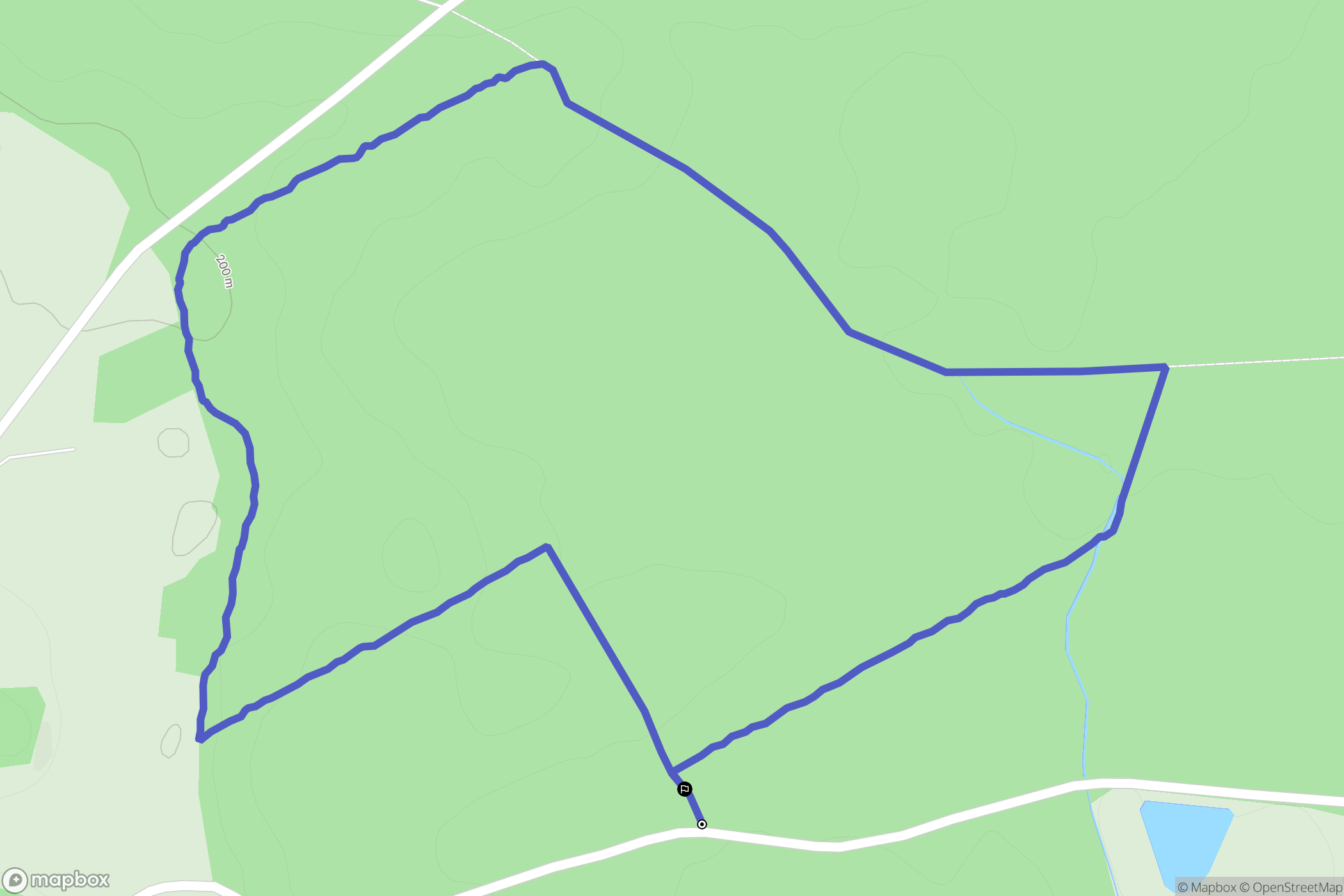 Chassy : carte du parcours de randonnée - France