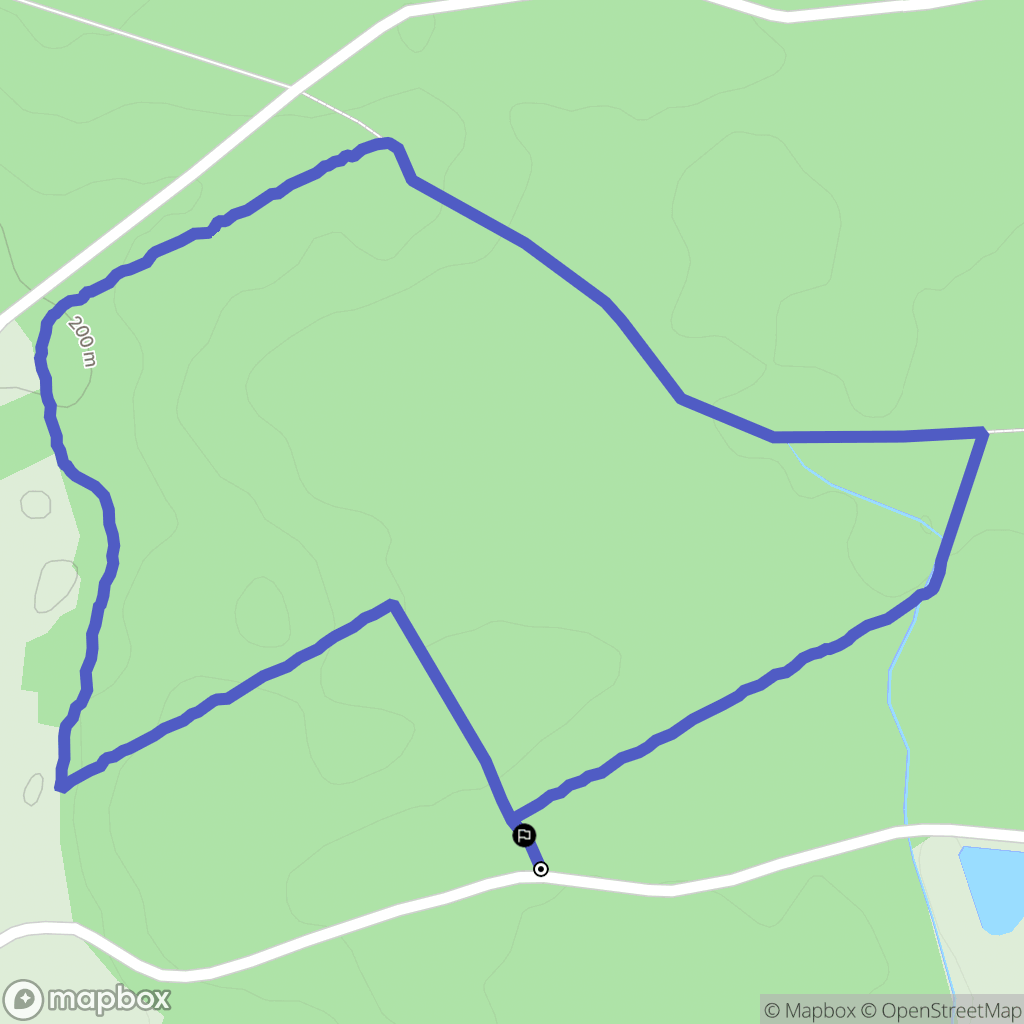Chassy : carte du parcours de randonnée - France