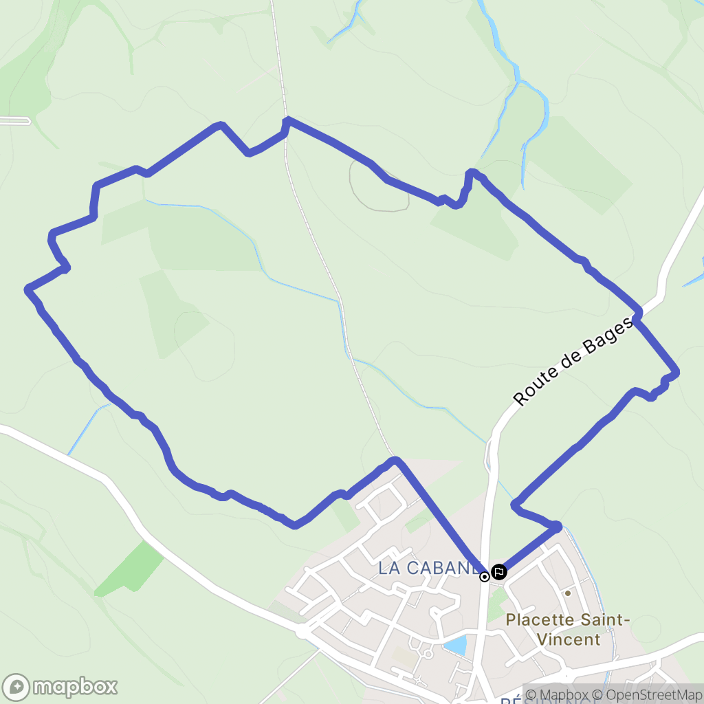 Saint-Jean-Lasseille : carte du parcours de randonnée - France
