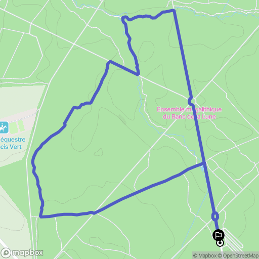 Liffré : carte du parcours de randonnée - France