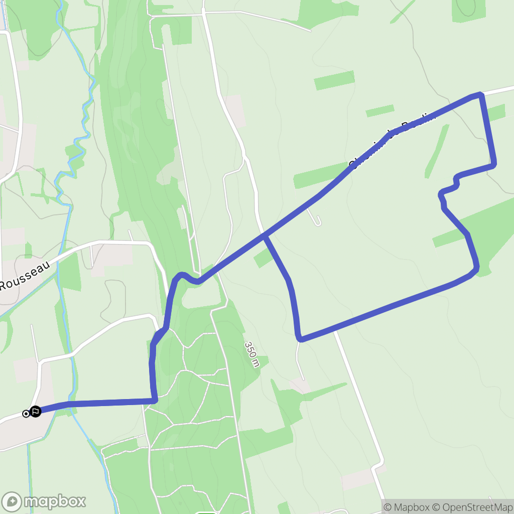 Aureilhan : carte du parcours de randonnée - France