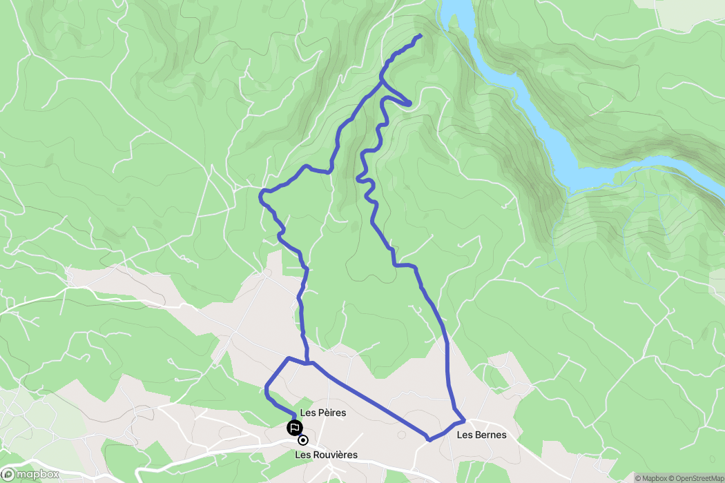 Saint-Julien : carte du parcours de randonnée - France