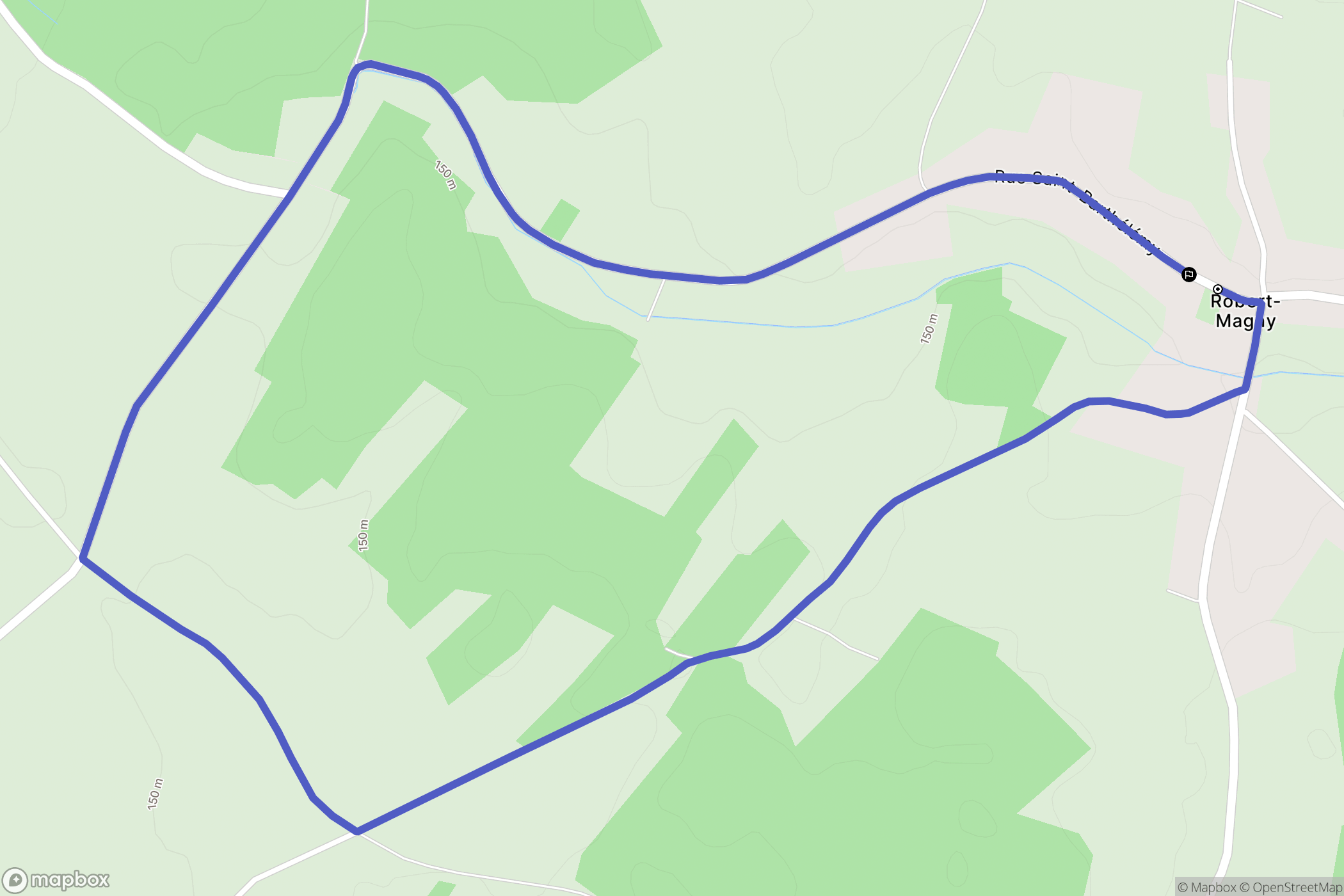 La Porte-du-Der : carte du parcours de randonnée - France