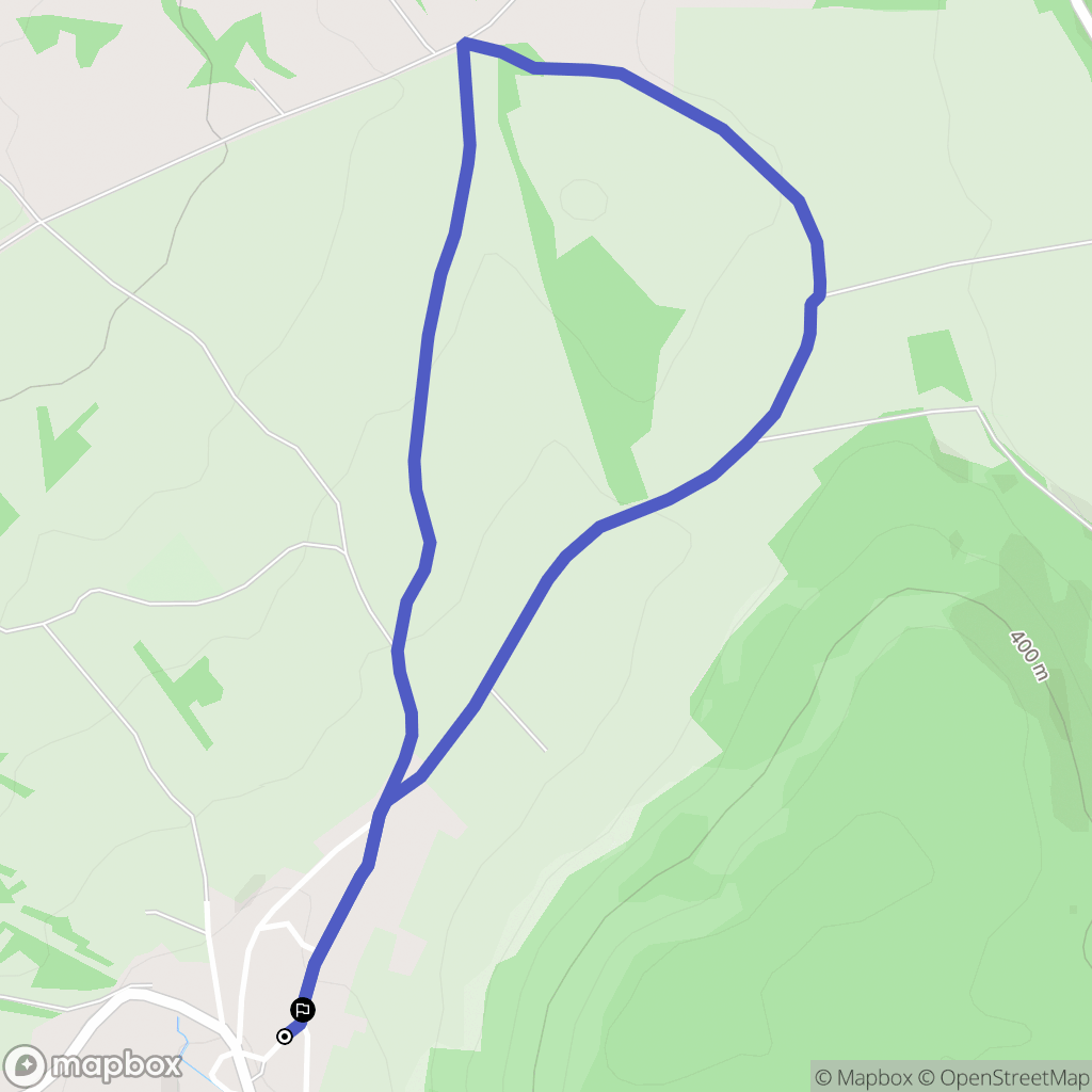 Mancenans : carte du parcours de randonnée - France