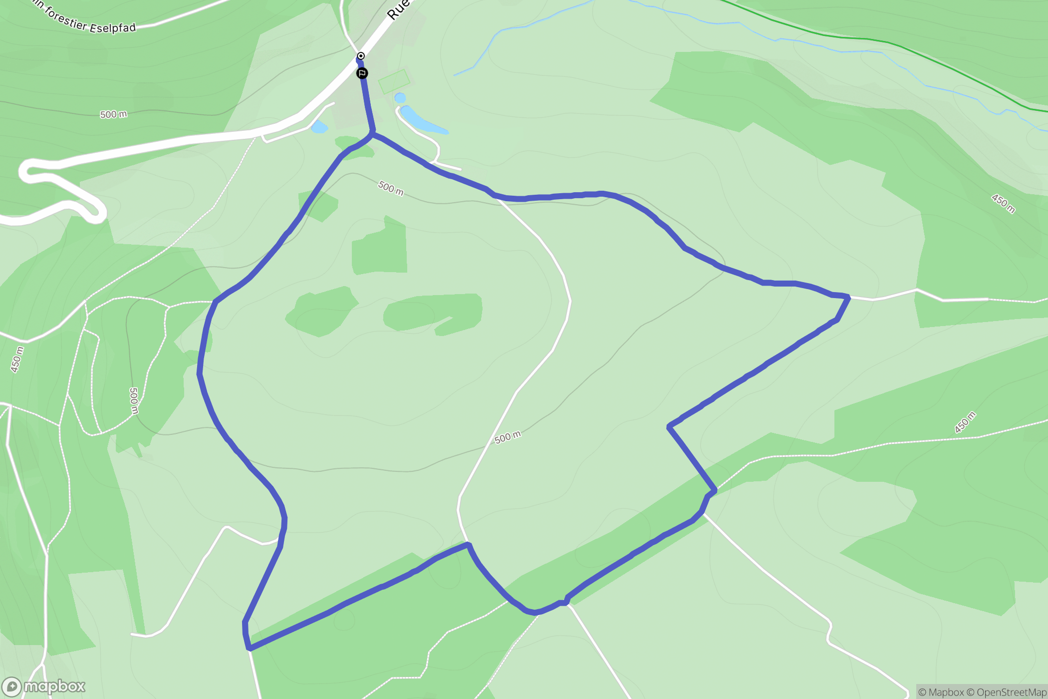 Rammersmatt : carte du parcours de randonnée - France