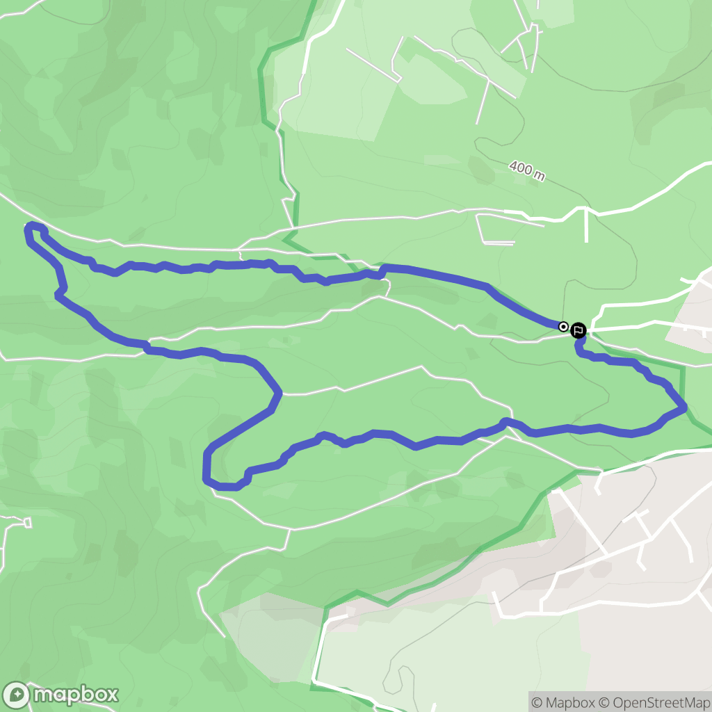 Saint-Maximin-la-Sainte-Baume : carte du parcours de randonnée - France