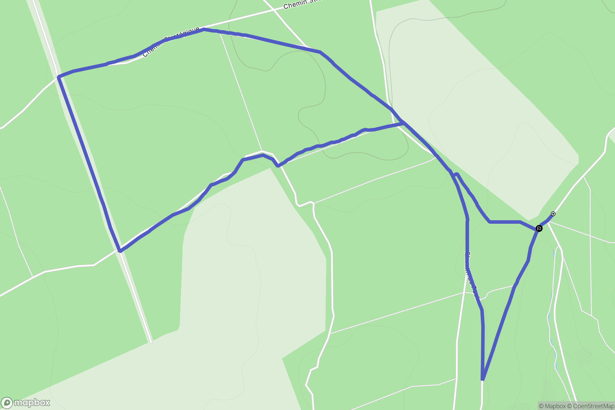 Bouxières-aux-Chênes : carte du parcours de randonnée - France