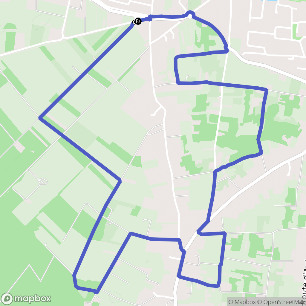 Olivet : carte du parcours de randonnée - France