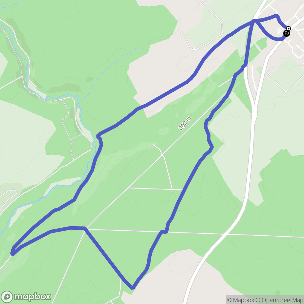 Avril : carte du parcours de randonnée - France