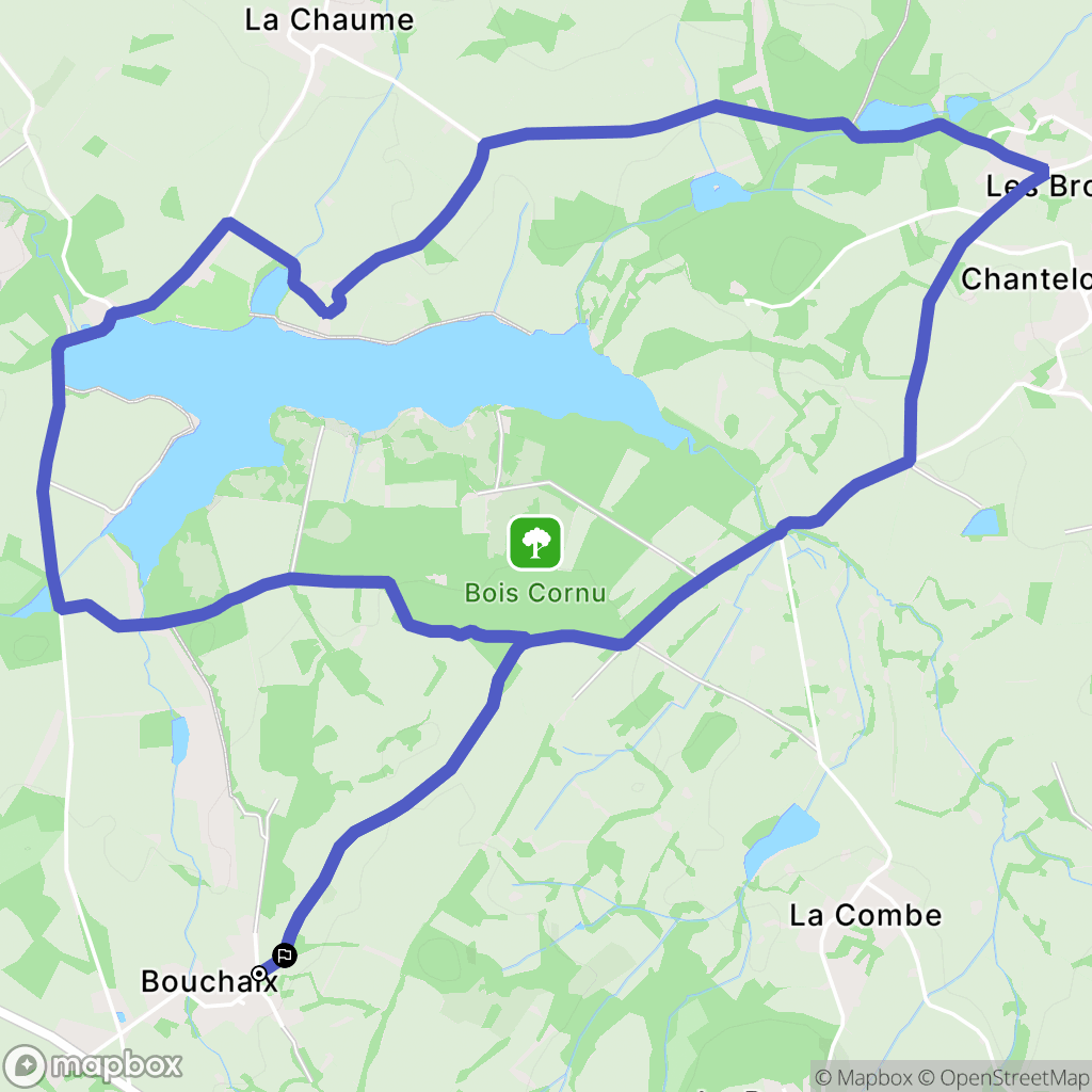 Vareilles : carte du parcours de randonnée - France
