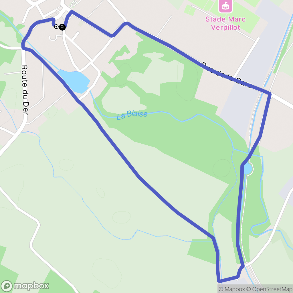 Éclaron-Braucourt-Sainte-Livière : carte du parcours de randonnée - France