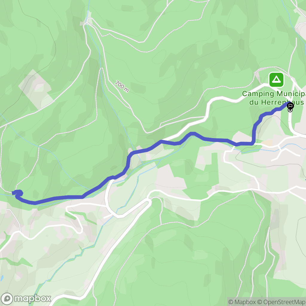 Le Hohwald : carte du parcours de randonnée - France