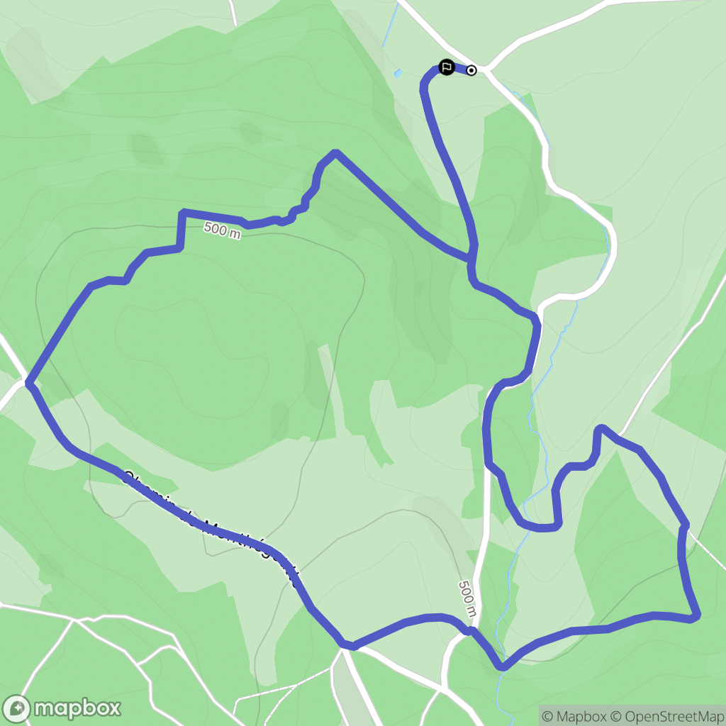 Mandray : carte du parcours de randonnée - France