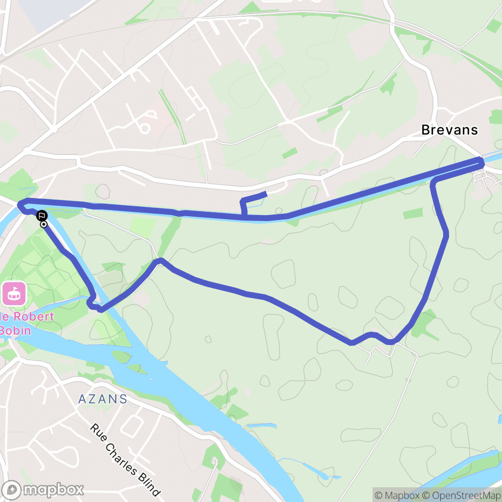 Dole : carte du parcours de randonnée - France