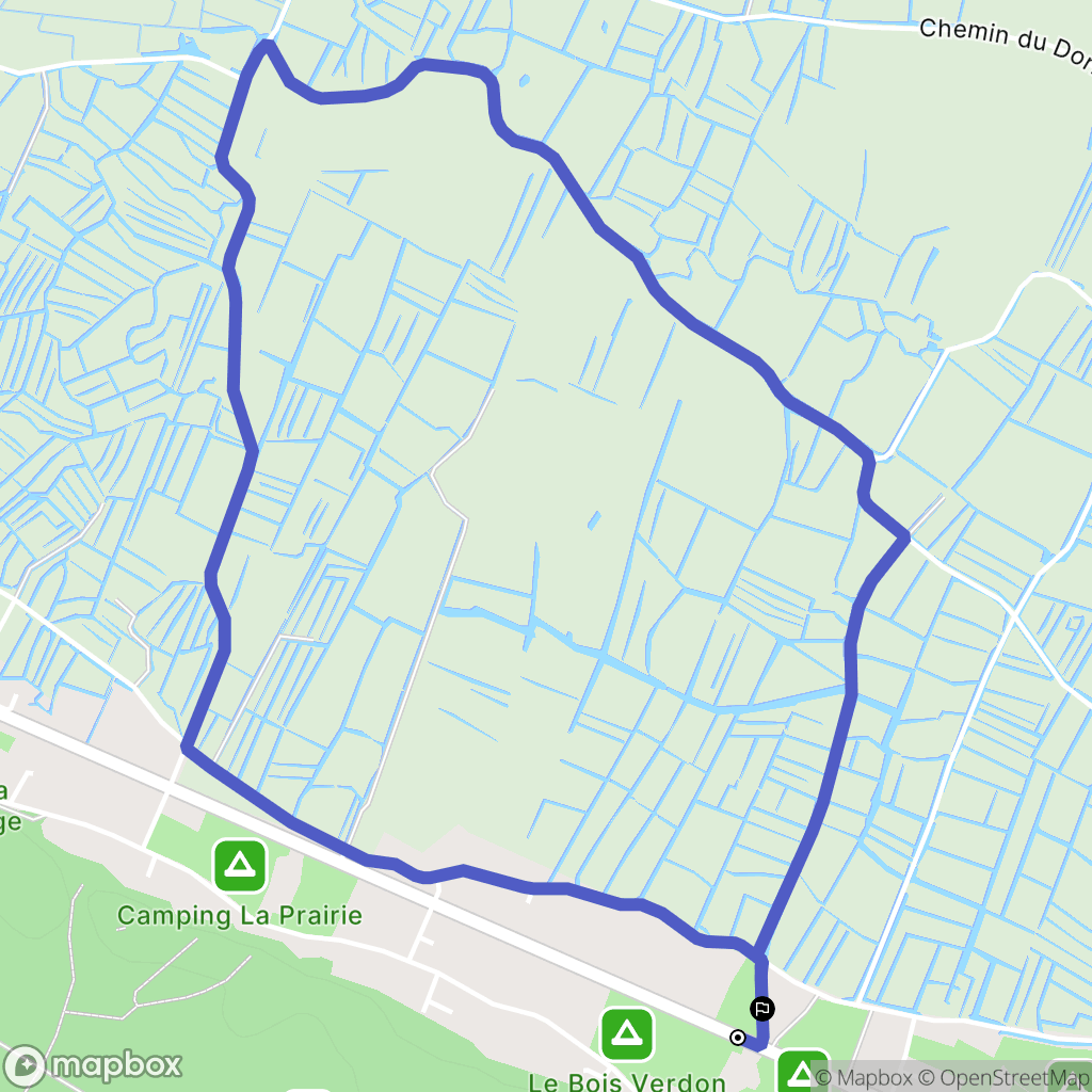 Saint-Jean-de-Monts : carte du parcours de randonnée - France
