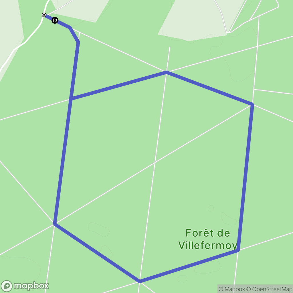 La Chapelle-Gauthier : carte du parcours de randonnée - France