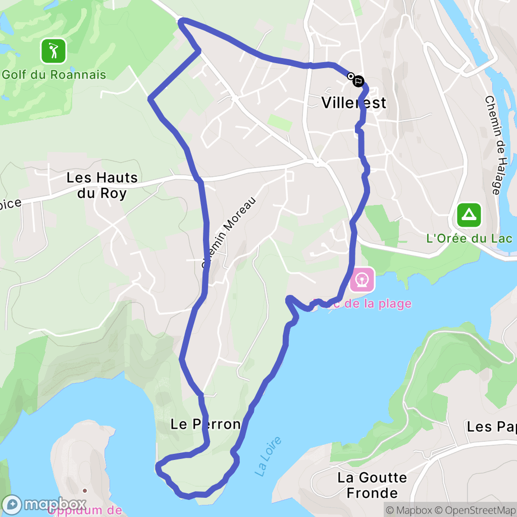 Villerest: routekaart voor buitenactiviteiten - France