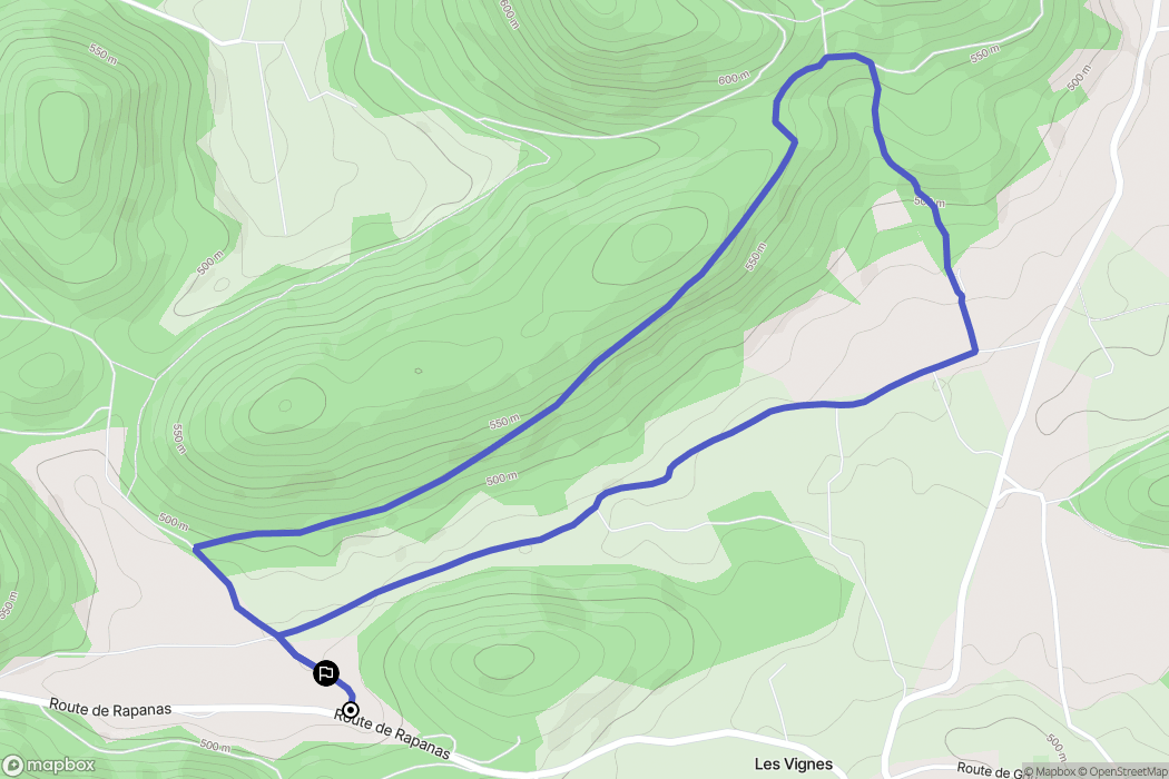 Sauveterre-de-Comminges : carte du parcours de randonnée - France