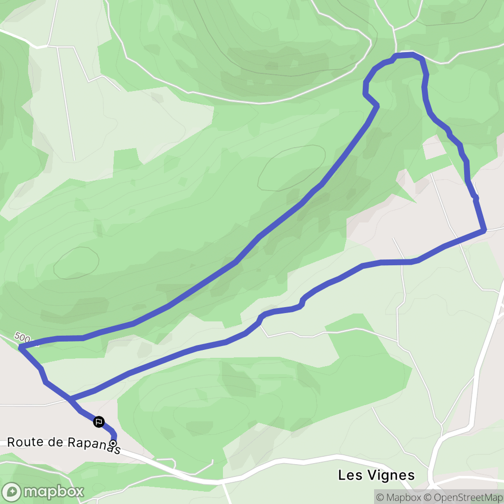 Sauveterre-de-Comminges : carte du parcours de randonnée - France