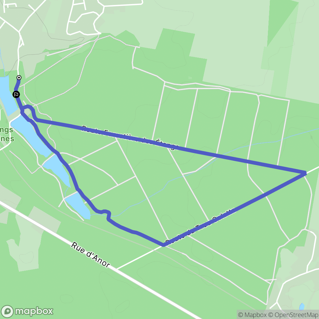 Fourmies : carte du parcours de randonnée - France