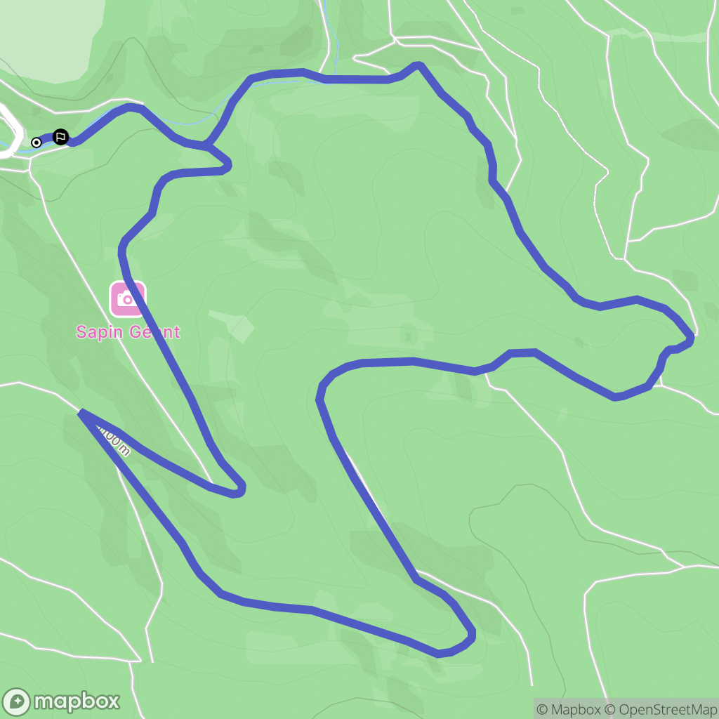 Tarentaise : carte du parcours de randonnée - France