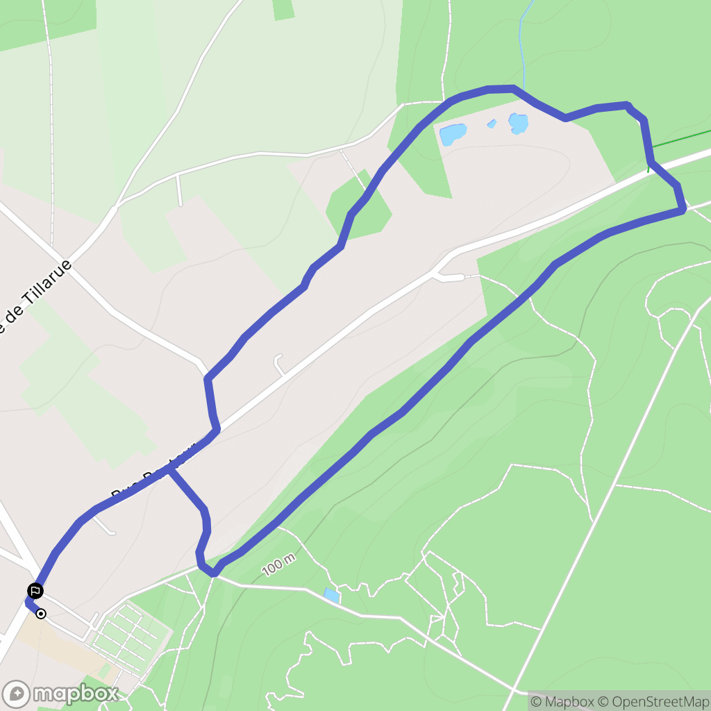 Saint-Sauveur : carte du parcours de randonnée - France