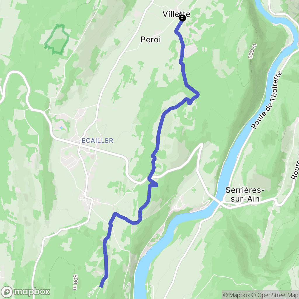 Hautecourt-Romanèche : carte du parcours de randonnée - France