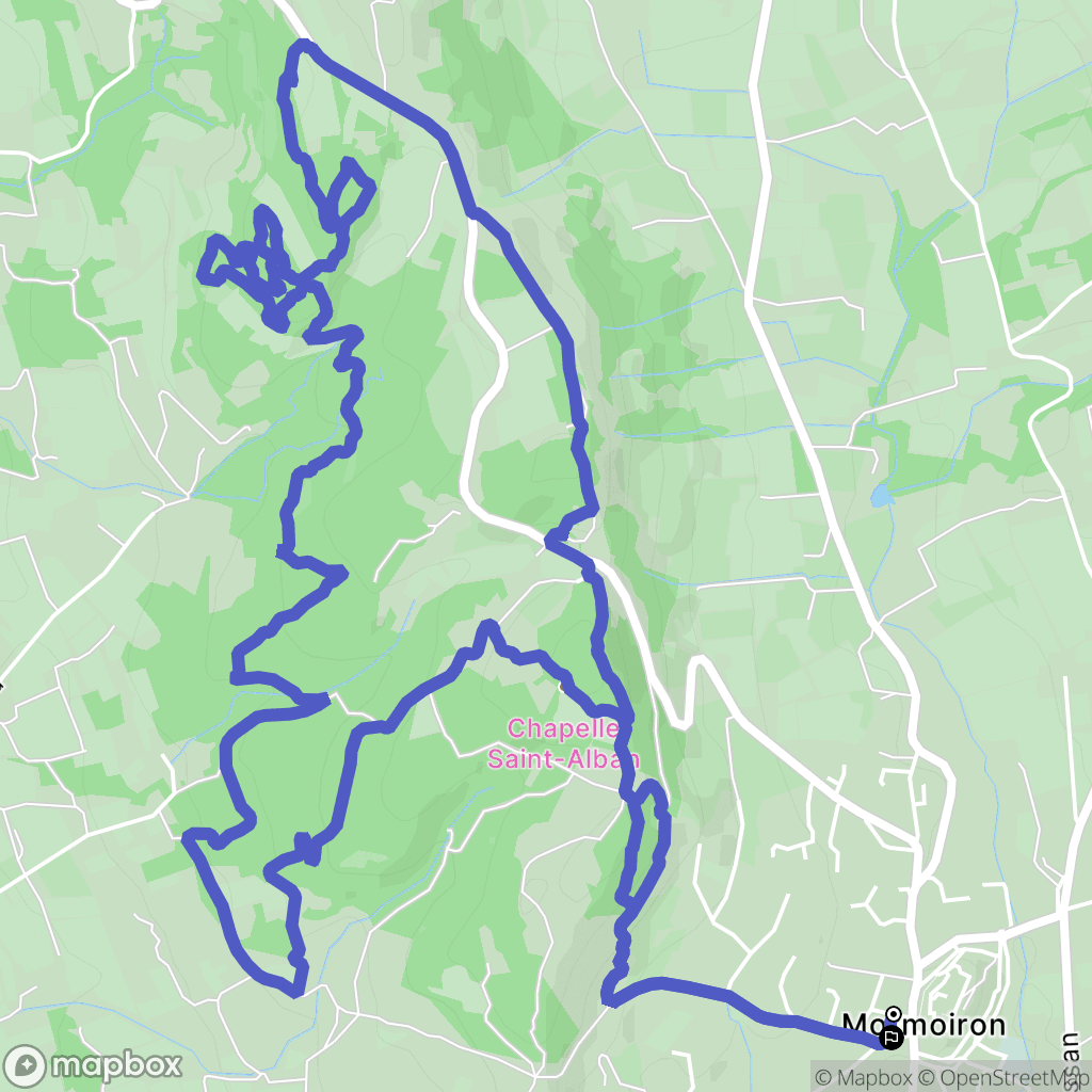 Mormoiron : carte du parcours de randonnée - France