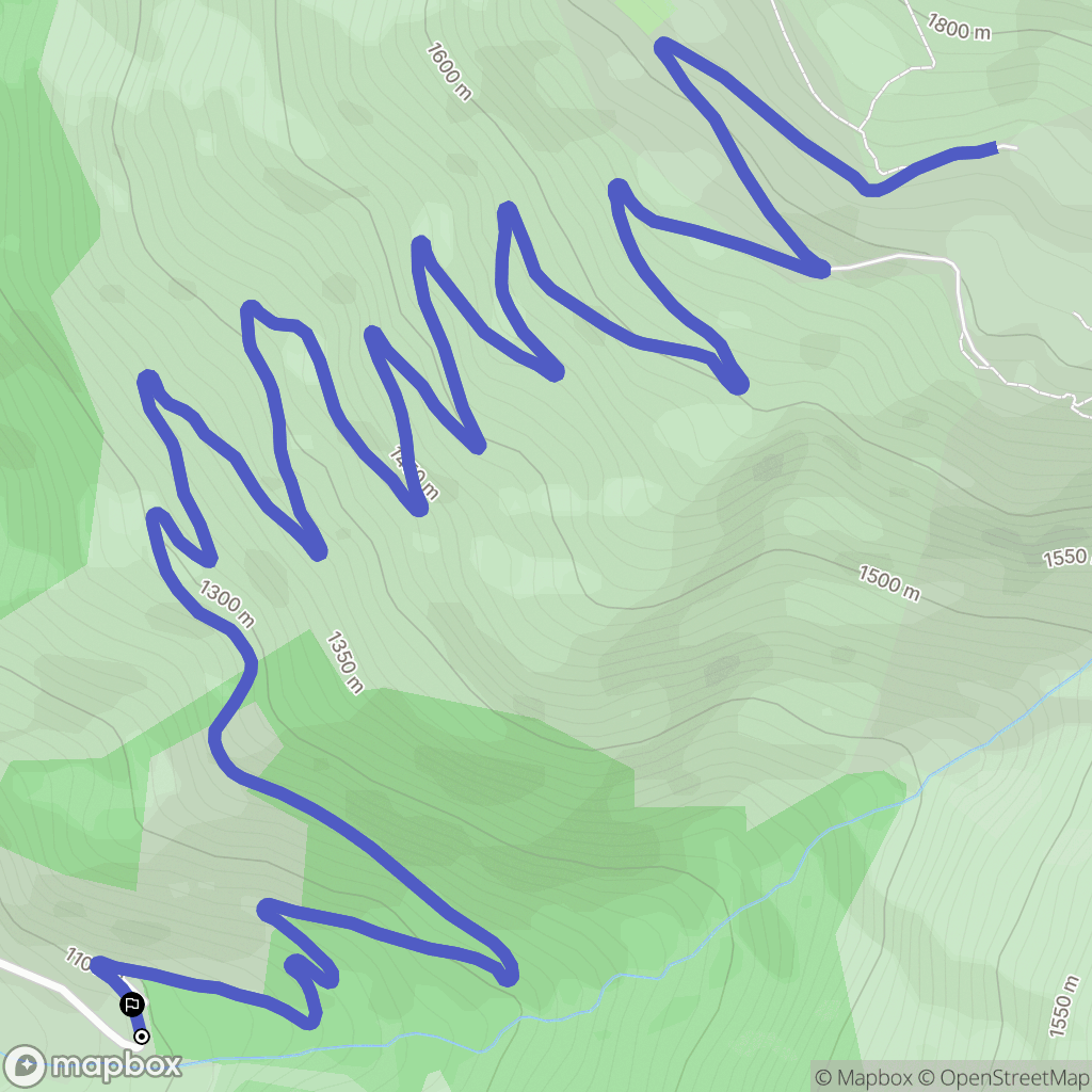 Otis en Ratier : carte du parcours de randonnée - France