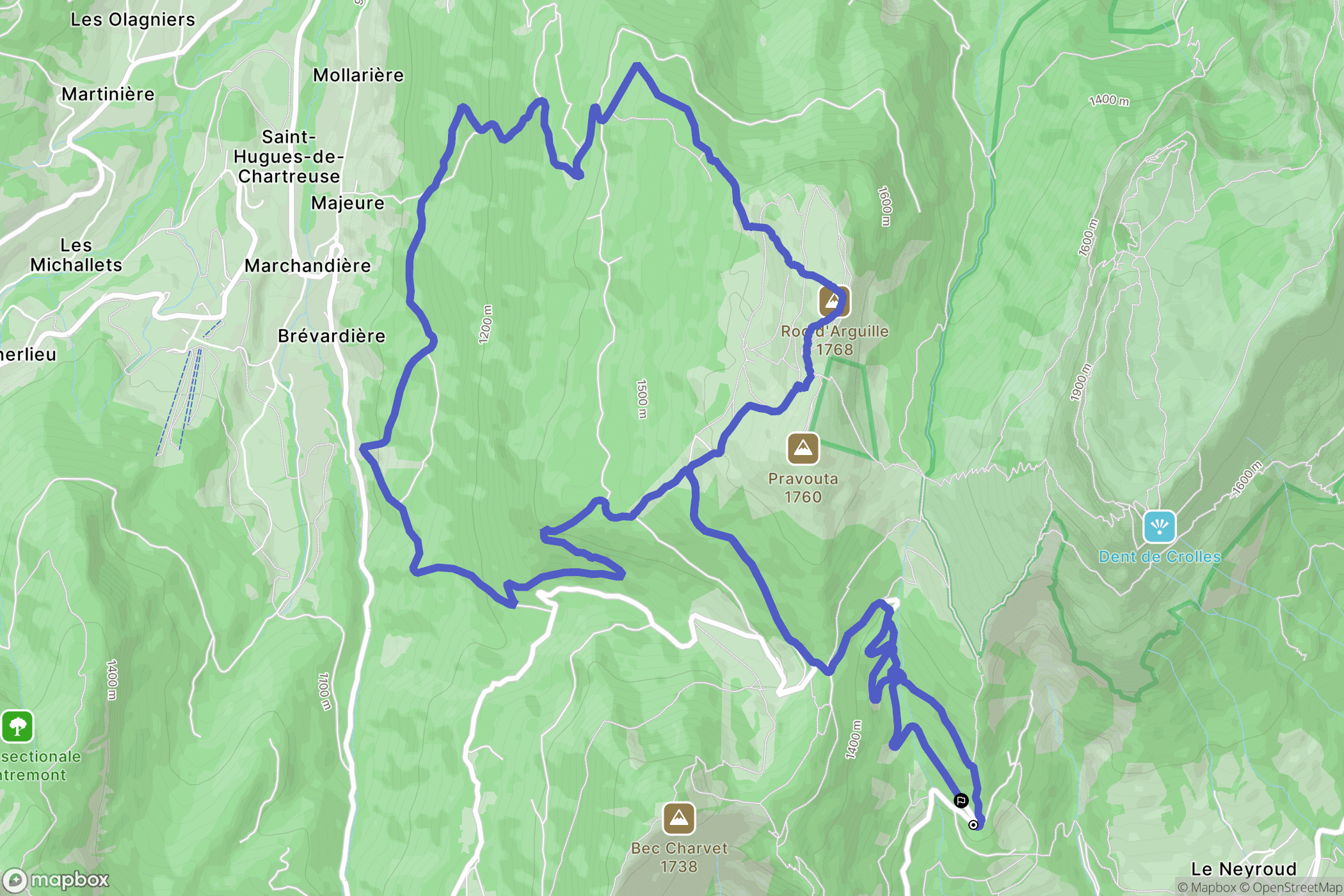 Plateau-des-Petites-Roches: routekaart voor buitenactiviteiten - France