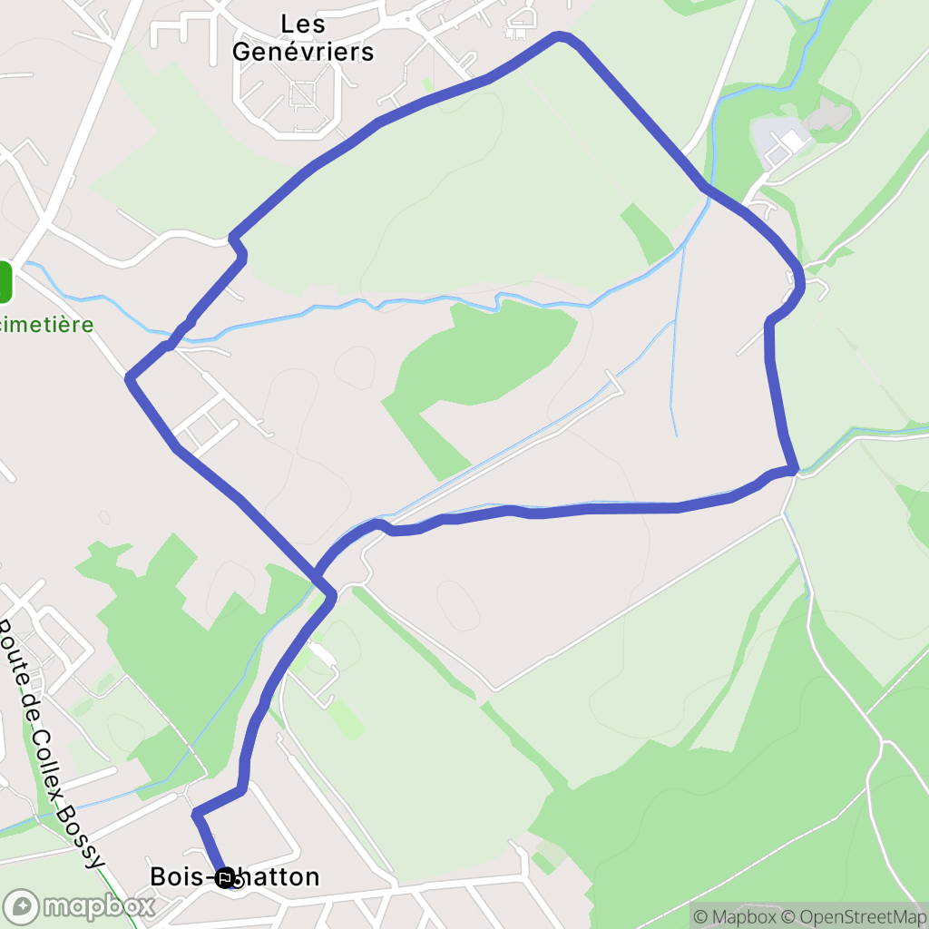 Versonnex : carte du parcours de randonnée - France