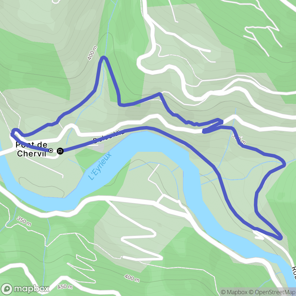 Chalencon : carte du parcours de randonnée - France
