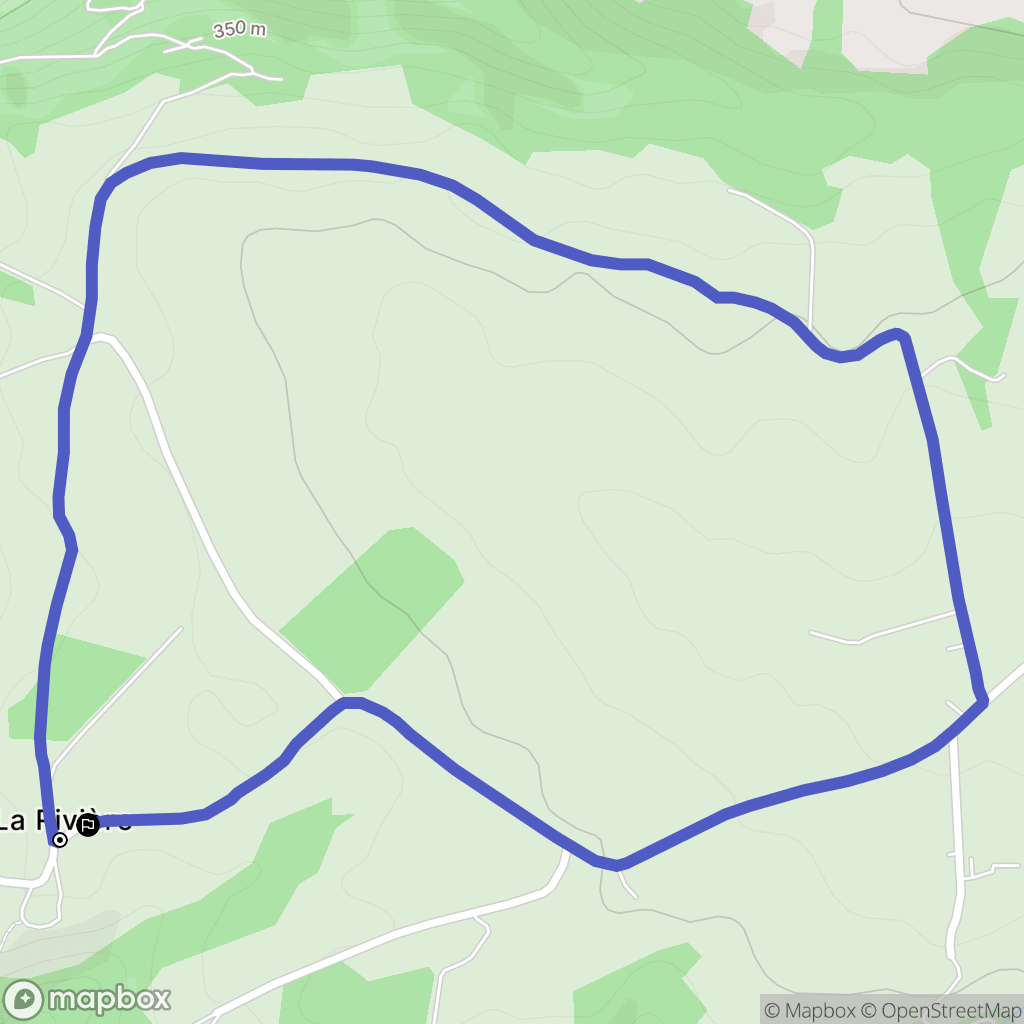 Mirandol-Bourgnounac : carte du parcours de randonnée - France