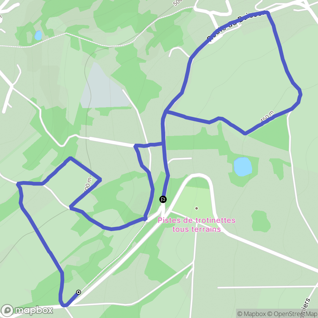 Véranne : carte du parcours de randonnée - France