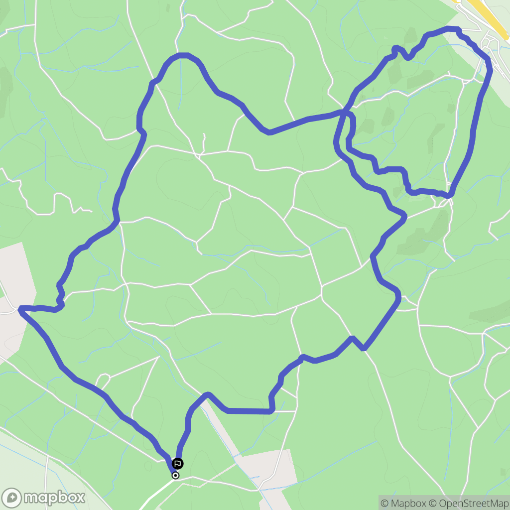 Nîmes : carte du parcours de randonnée - France