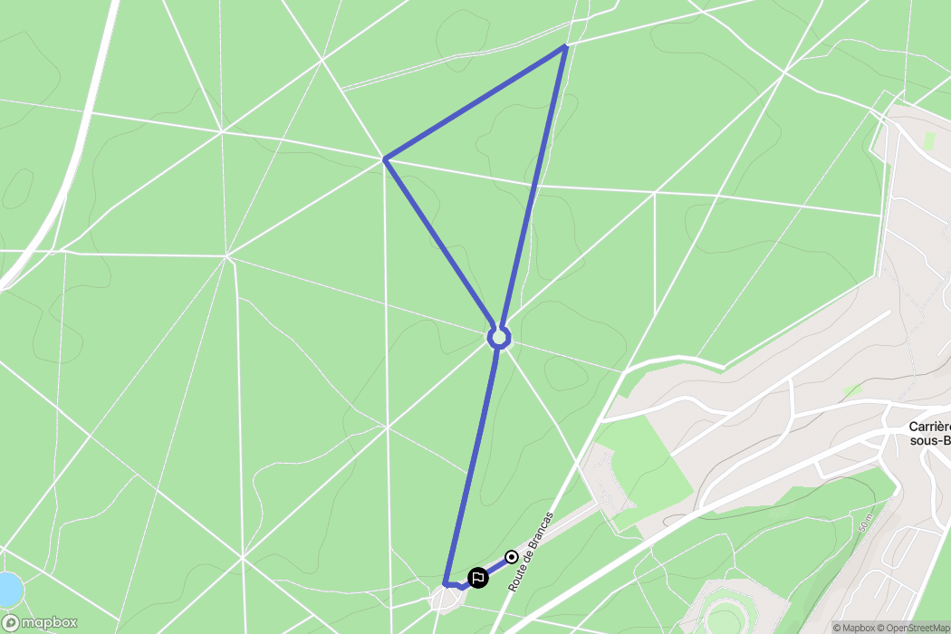 Saint-Germain-en-Laye : carte du parcours de randonnée - France