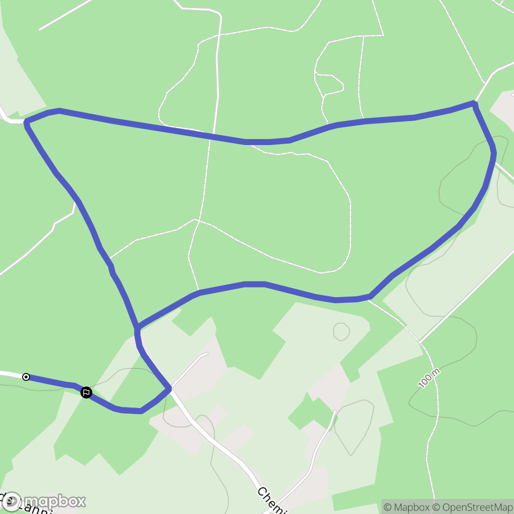 Trebeurden : carte du parcours de randonnée - France