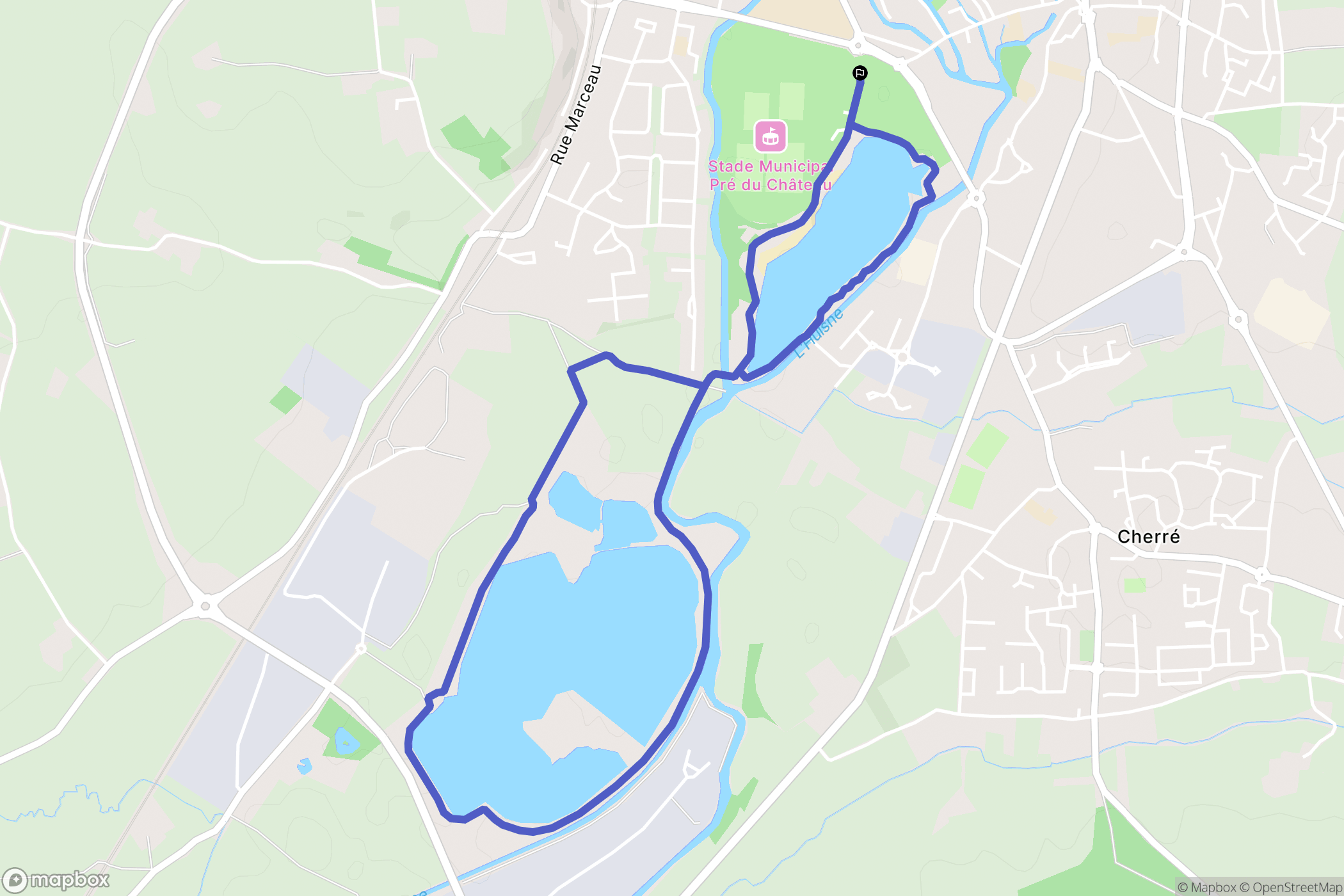 La Ferté-Bernard: routekaart voor buitenactiviteiten - France