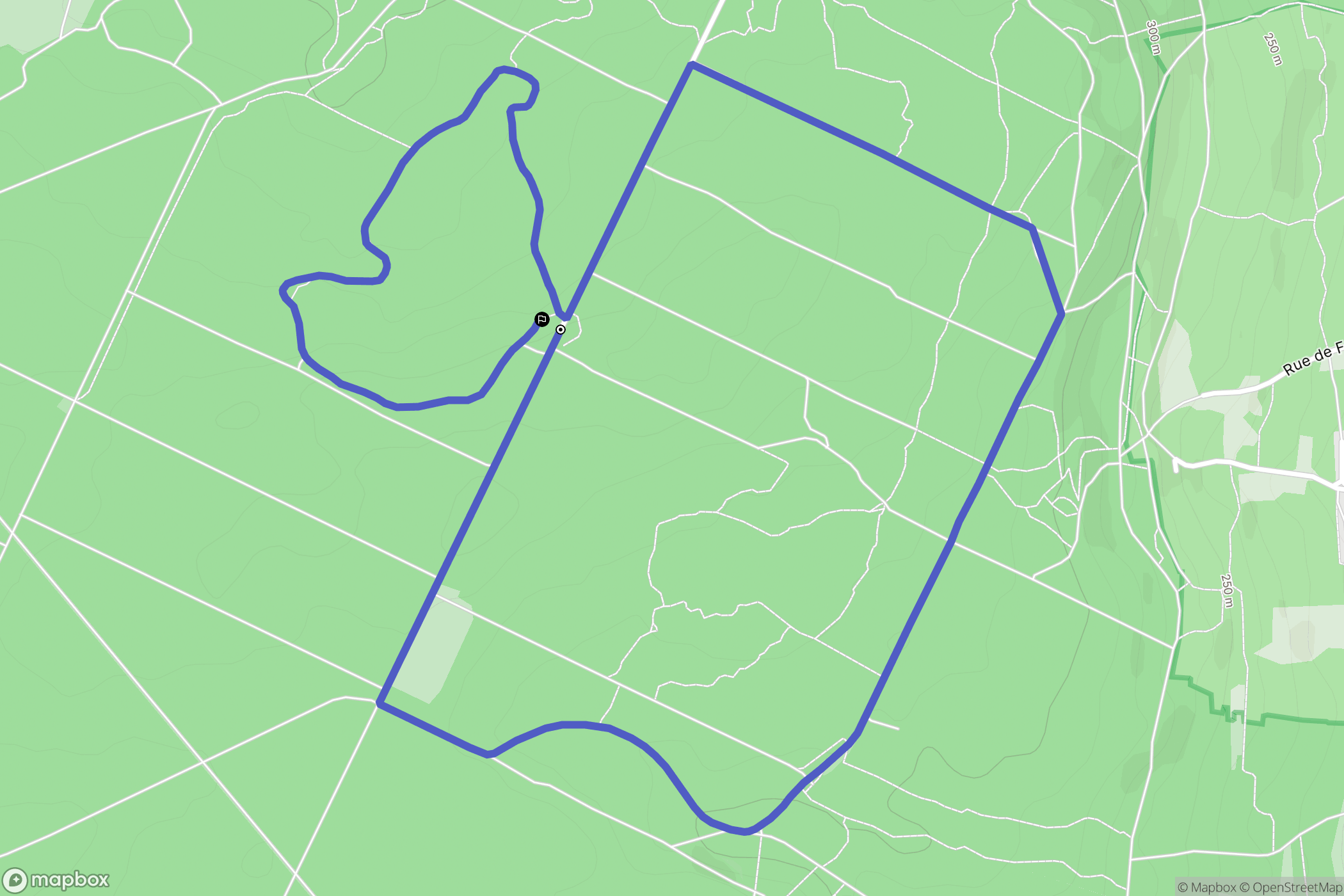 Montauville : carte du parcours de randonnée - France