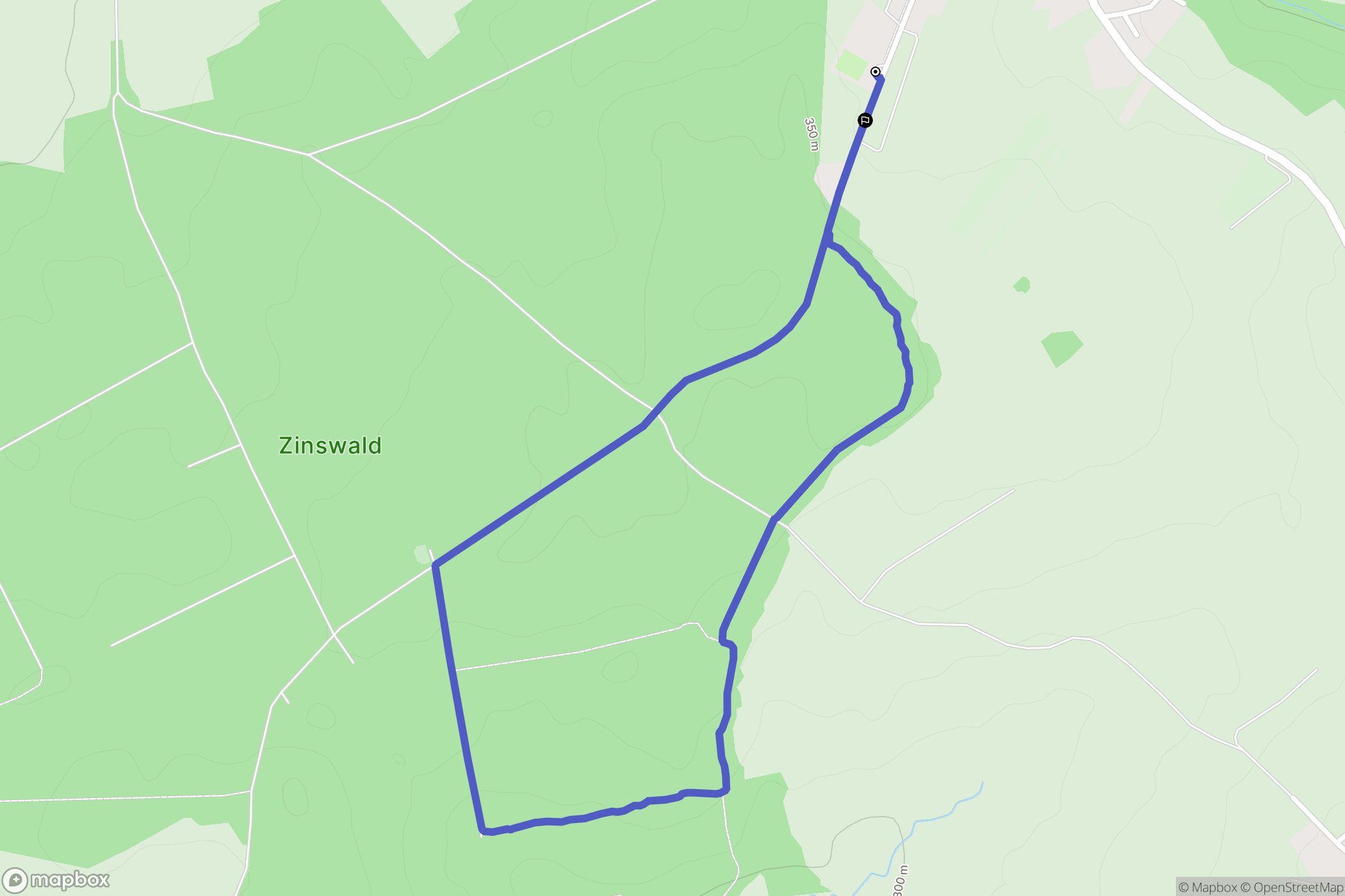 Waltembourg : carte du parcours de randonnée - France