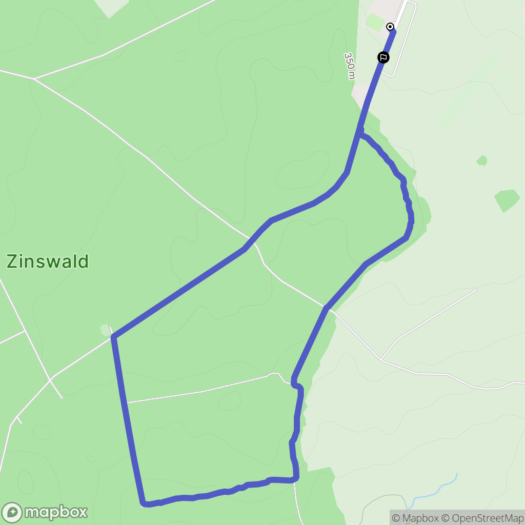 Waltembourg : carte du parcours de randonnée - France