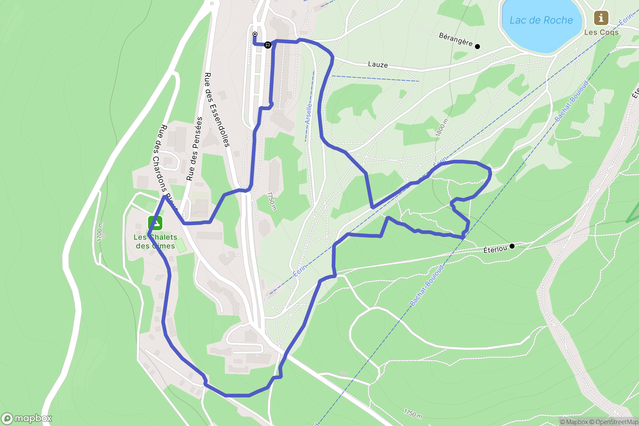 Chamrousse: routekaart voor buitenactiviteiten - France