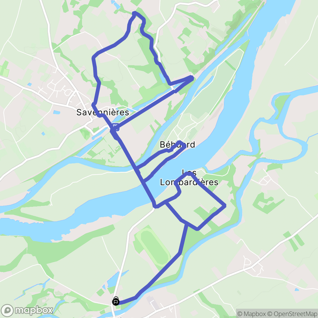 Rochefort-sur-Loire : carte du parcours de randonnée - France