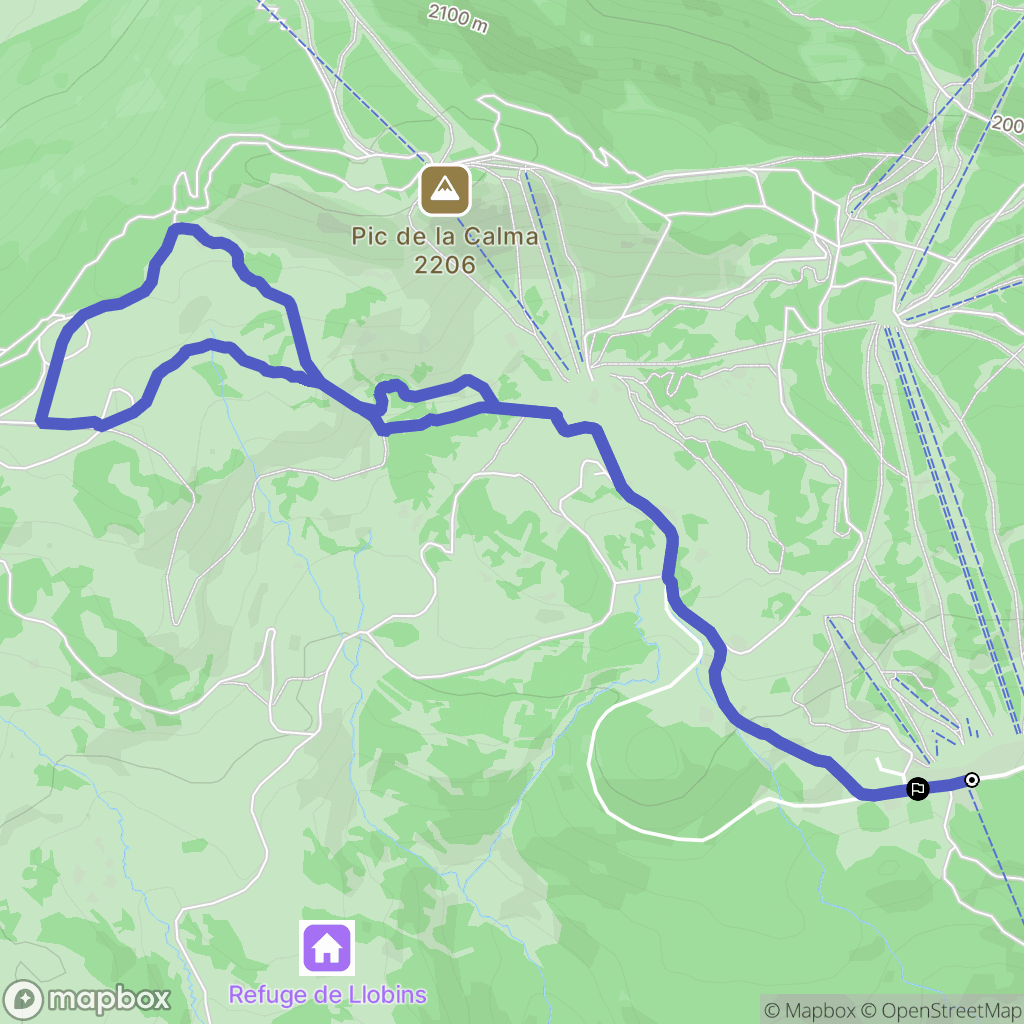 Font-Romeu-Odeillo-Via : carte du parcours de randonnée - France