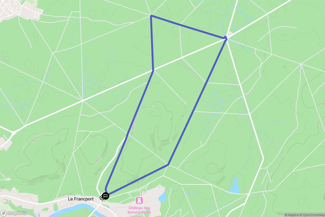 Choisy-au-Bac : carte du parcours de randonnée - France
