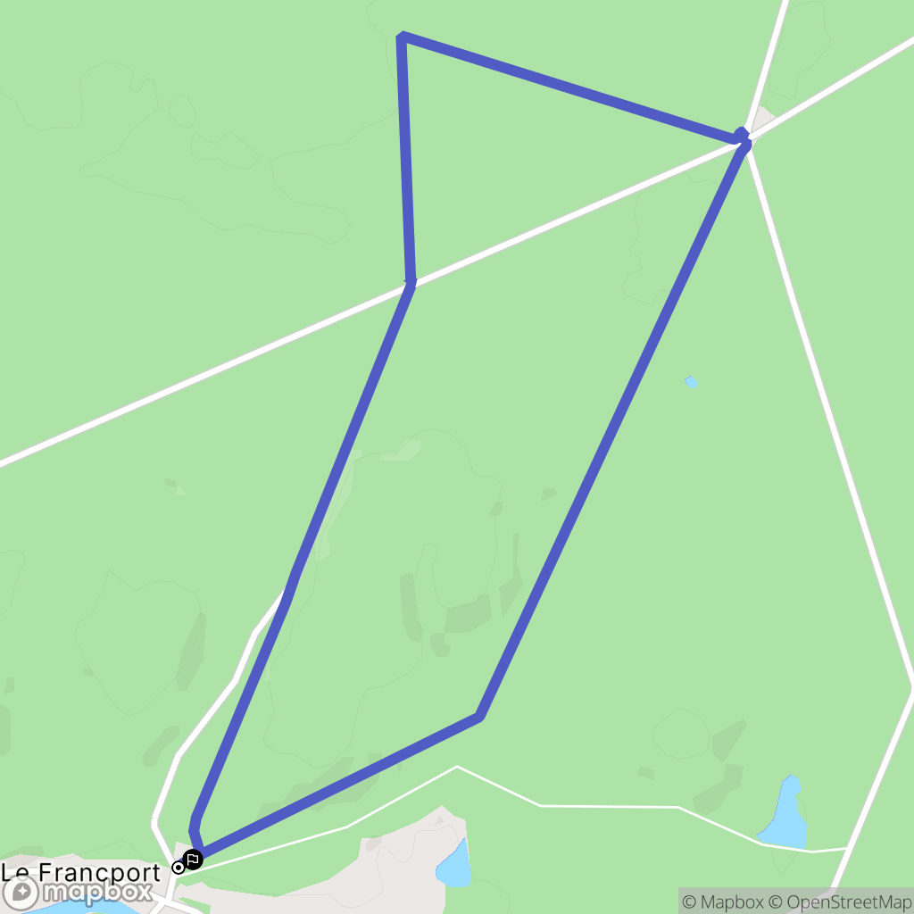 Choisy-au-Bac : carte du parcours de randonnée - France