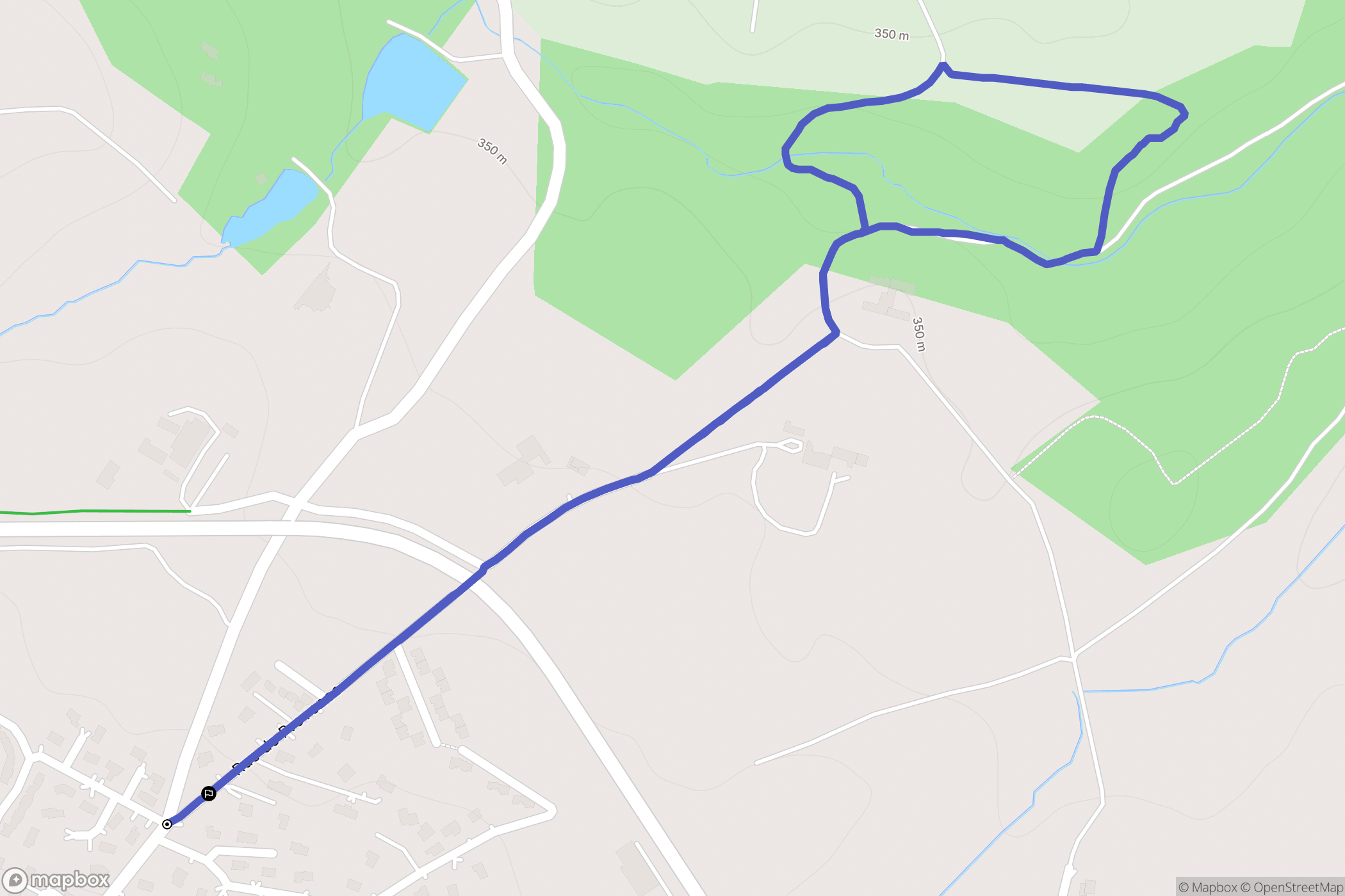 Saint-Cyr : carte du parcours de randonnée - France